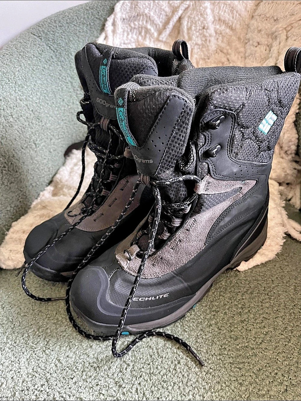 Columbia Techlite Winter Snow Boots Black US 8.5
